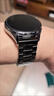 華為原裝正品原裝華為watch5/gt6/gt5/gt4/3pro不銹鋼表帶華為watch4/3表帶榮耀buds2原裝男女腕帶 【黑色】華為實心精工鋼帶 華為GT6/GT5【46MM表盤】22mm 曬單實拍圖