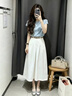 唐菓蜜連衣裙女夏季2026新款韓版時尚百搭氣質通勤風穿搭配一整套裝裙子 上衣+裙子 M 曬單實拍圖