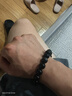 周大生（CHOW TAI SENG）黑曜石男士手串銀曜石手串生日禮物送男友送爸爸 曬單實拍圖