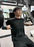 安踏（ANTA）冰絲速干衣男士t恤短袖男款2026夏季新款高端半袖青少年運動衣服 基礎黑（冰絲速干-肩膀標） 【90%用戶選擇】 L /175(120-140斤） 曬單實拍圖