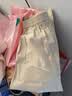 拉夏貝爾冰絲棉麻窄版直筒女夏季薄款高腰寬松顯瘦通勤百搭九分褲 杏色 L 曬單實拍圖