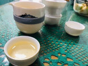 便攜式茶具旅行套裝快客杯防燙陶瓷一壺二杯白瓷辦公家用禮盒送禮 白瓷快客杯-觀山 曬單實拍圖