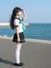 女童套裝2026新款兒童夏季學院風JK水手服套裝女孩時尚日系穿搭潮 【四件套】襯衫+裙子+領結+絲帶【內有安全褲】 140 曬單實拍圖
