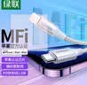 綠聯(lián)【MFi認(rèn)證不彈窗】蘋果編織數(shù)據(jù)線兼容PD27W/20W快充充電線適用iPhone14Pro/13/12/11手機(jī) PD編織線-【極光銀】-1.5米 曬單實(shí)拍圖