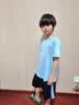 真維斯童裝兒童套裝男童2026新款冰絲速干夏季男孩短袖衣服中大童運動服 【速干透氣 短袖運動套裝】藍 傳奇黑_9 130 曬單實拍圖