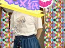三彩2026夏季新款海洋印花釘珠T恤寬松短袖圓領套頭衫上衣M 云朵白 M 160/84A 曬單實拍圖