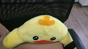 卡通床頭抱枕靠墊辦公室護腰靠枕腰墊椅子靠背墊U型護頸枕頭 黃色小鴨 U型枕+腰靠（一套） 曬單實(shí)拍圖