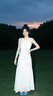 皮爾卡丹（pierre cardin）白色背心鏤空洋裝女2026夏季新款法式長裙子巨好看氣質顯瘦收腰 白色連衣裙【高質量】 M 曬單實拍圖