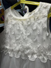 戴維貝拉（DAVE＆BELLA）女童連衣裙夏裝白色禮服裙兒童網紗公主裙寶寶生日裙子 曬單實拍圖
