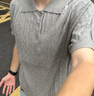 Dickies老錢風(fēng)短袖POLO衫男士2026夏季新款寬松休閑高級五分半截上衣服裝 淺灰色 【官方正品】 薄款 2XL 【建議140-160斤】 曬單實拍圖