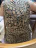 德瑪納【真絲物語】夏季奢享100桑蠶絲沙灘裙圓領印花直筒女式連衣裙 曬單實拍圖