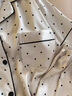 LULU CARTER禮盒裝桑蠶絲睡衣女夏季高端輕奢香檳波點真絲家居服三件套帶胸墊 香檳色波點-長袖長褲 【專柜禮盒裝】 L 【建議100-120斤】 曬單實拍圖
