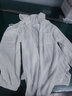 皮爾卡丹（pierre cardin）特大碼300斤防曬襯衫女夏季韓版寬松百搭中長款開衫襯衣薄外套潮 白色【高質量舒適透氣連帽防曬衣 L 【建議90-120斤】 曬單實拍圖