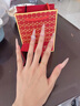 中國黃金（CHINA GOLD）足金鉆紋戒指男女黃金素圈螺紋指環(huán)情侶對戒情人節(jié)生日禮物送女友 【今/次日達】圈號12 約1g 曬單實拍圖