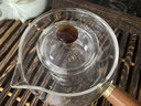 神雕（SHEN DIAO） 加厚玻璃泡茶壺家用煮茶壺套裝高硼硅茶水分離器木把防燙公杯 花梨木側(cè)把茶壺+4個直美杯 曬單實拍圖