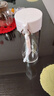 名創優品（MINISO）高硼硅單層玻璃兒童水杯子女生高顏值小巧簡約耐高溫 云棉白445mL 曬單實拍圖