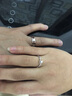 鳴鉆國際鉆石對戒 求婚鉆石鉑金戒 男女款情侶對戒 送老婆/女友七夕禮物 對戒 PT950鉑金版 曬單實拍圖
