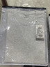 SIMWOOD/簡木【標準寬松 】310g基礎純色重磅打底圓領短袖t恤SN120088 黑色(右下擺印花） XL （建議146-160斤） 曬單實拍圖