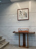 子瑜林新中式客廳玄關(guān)桌走廊靠墻實(shí)木玄關(guān)柜正對(duì)門(mén)口條案超窄玄關(guān)臺(tái)供桌 80*30*80胡桃木色 曬單實(shí)拍圖