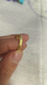宜品達結婚對戒古法黃金色雙喜字情侶戒指男女婚戒仿真一對喜結良緣指環 【喜字對戒—男款+女款】送禮盒 【尺寸可調節】 曬單實拍圖