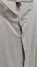 日系亞麻杏色立領短袖襯衫男士亨利領棉麻短袖袖襯衫男肌理感上衣 杏色 【肌理感不透膚】 4XL 【170-185斤】 曬單實拍圖