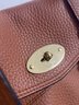 Mulberry【禮物】/瑪葆儷Alexa迷你斜挎包單肩手提學(xué)院女包 栗色 迷你 曬單實(shí)拍圖