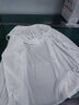 皮爾卡丹（pierre cardin）特大碼300斤防曬襯衫女夏季韓版寬松百搭中長款開衫襯衣薄外套潮 白色【高質量舒適透氣連帽防曬衣 L 【建議90-120斤】 曬單實拍圖