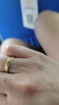 中國黃金（CHINA GOLD）無事黃金戒指男女士寬面古法足金素圈指環手飾節日生日禮物送老婆 素圈無事戒指 圈號18【中金禮盒】 約1g 曬單實拍圖