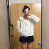 優衣庫便攜式防紫外線連帽外套女裝/防曬衣服485671 487400 485671/00白色 L 曬單實拍圖