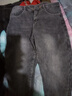 菲尼東爵中國刺繡牛仔褲男修身小直筒春秋款潮流休閑風(fēng)高端潮牌男士褲子 A802黑灰色-127 31 曬單實(shí)拍圖