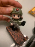 士兵軍人桌面擺件延安井岡山紅色文化文創(chuàng  )禮品當兵紀念品退役退伍 擺件-敬禮小兵【手機支架】 曬單實(shí)拍圖