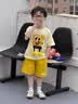 G.duck小黃鴨男童夏季套裝2026帥氣兒童短袖男寶寶衣服薄款夏裝運動短褲 純棉C103款海綿寶寶套裝 90 建議9個月-1歲20-25斤 曬單實拍圖