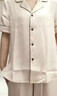 金三塔真絲睡衣女100%桑蠶絲寬松舒適短袖長褲絲綢睡衣家居服情人節禮物 香妃色 (16姆米真絲)需要禮盒聯系客服 M 曬單實拍圖