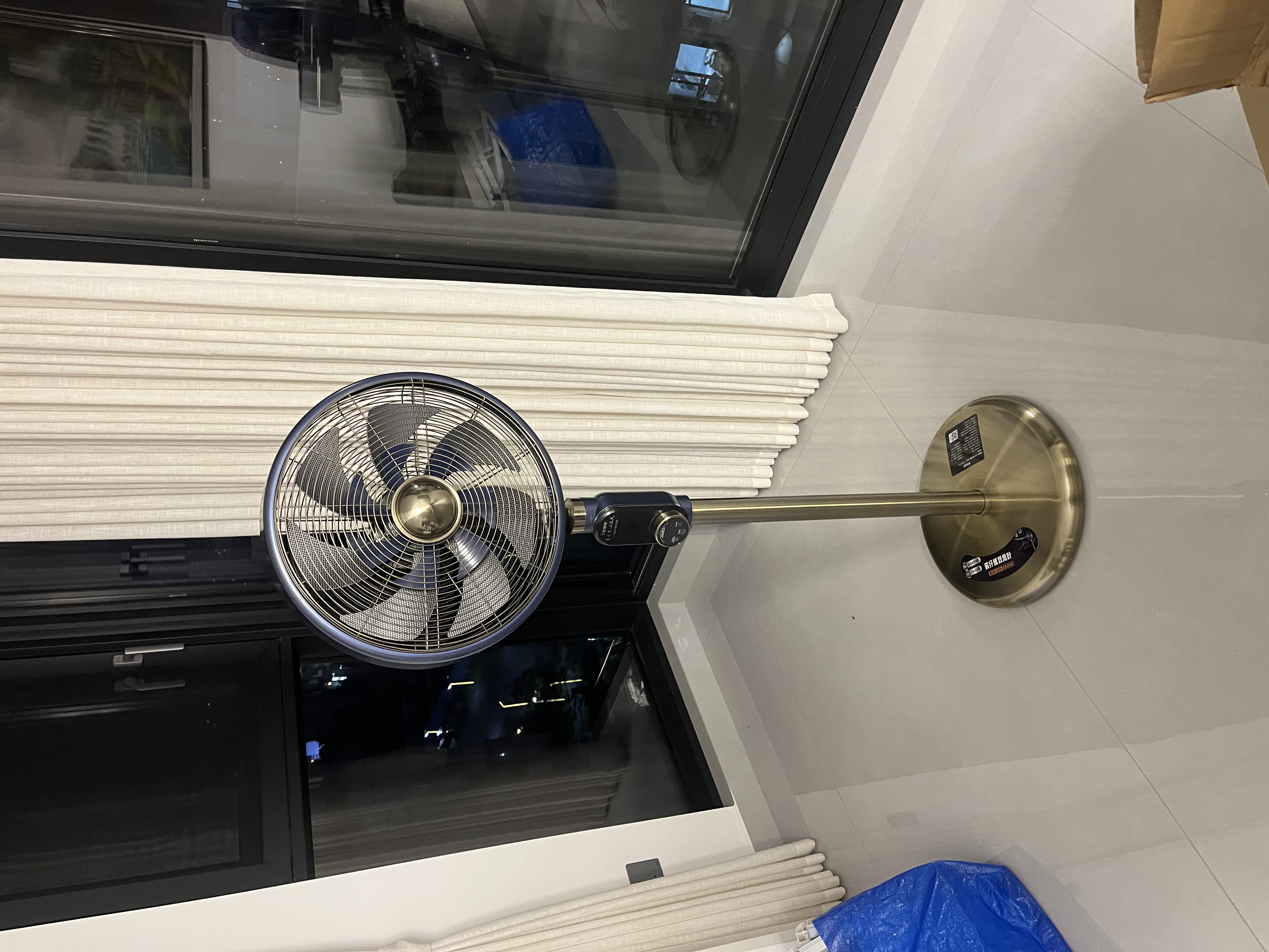 墅管家先鋒電風扇家用超靜音空氣循環扇電風扇落地扇26年新款高端復古扇碳釬維金屬循環扇 山谷風-復古扇【碳纖維雙風葉/語音智控】 曬單實拍圖