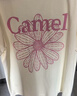 駱駝（CAMEL）【冰皮t神】短袖t恤衫女裝夏季新款小雛菊潮流寬松休閑棉感上衣 曬單實拍圖