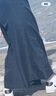 百圖（betu）女裝2026年夏季新款休閑闊腿褲垂感抗皺八分裙褲褲子女2603T94 深寶蘭 M 曬單實拍圖