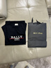 巴利（BALLY）男士時尚潮牌經典大牌LOGO純棉短袖T恤 603086 05021 黑色 F000（偏大1碼） M 曬單實拍圖