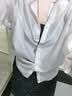 DZZIT地素牛仔褲2026夏新款CleanFit絲巾裝飾白色闊腿褲子女3K2XR431B 白色 M 曬單實拍圖