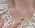 中國(guó)黃金（CHINA GOLD）足金好事發(fā)生吊墜女款黃金花生柿子項(xiàng)鏈鎖骨七夕情人節(jié)禮物送女友 好柿蓮蓮吊墜【贈(zèng)銀鍍金鏈】C款約0.3g 曬單實(shí)拍圖