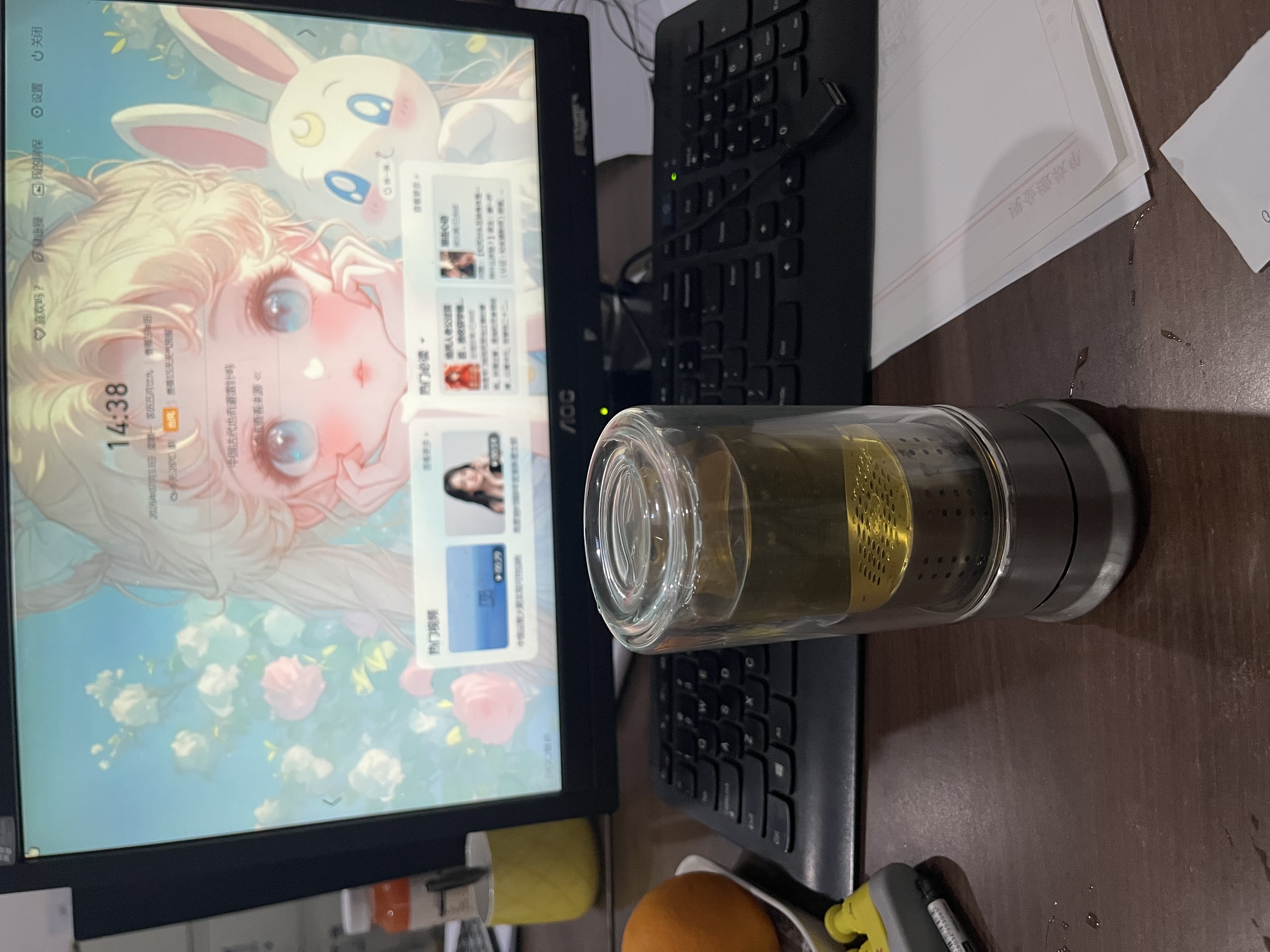 天嶼茶水分離雙層玻璃杯男士泡茶杯個人專用高端迷你便攜車載禮品水杯 曬單實拍圖