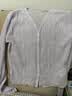 三彩【宋軼同款奶油針織衫】2026夏季新款肌理長袖小開衫輕薄短款M 曬單實拍圖