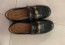 百麗（Belle）樂(lè)福鞋女商場(chǎng)同款真皮時(shí)尚小皮鞋百搭單鞋A5Y1DAA4 黑色 35 曬單實(shí)拍圖