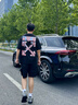OFF-WHITE?情侶裝新款雙箭頭刺繡短袖T恤男士高端純棉短袖衣服女上衣櫻花 黑色 2XL （建議170-190斤） 曬單實拍圖