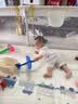 babycare兒童畫板液晶手寫板電子磁性家用嬰幼兒寶寶彩色小黑板一歲涂鴉 科若克臨摹畫板 曬單實拍圖