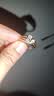 IL&CO尤珂 S925銀托帕石戒指女天然寶石鑲嵌開口戒七夕禮物送女友老婆 托帕石S925銀黃 開口戒指(三石款) 曬單實拍圖
