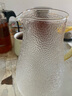 MULTIPOTENT耐熱玻璃水壺家用果汁壺加厚錘紋貴妃壺1800ml 曬單實(shí)拍圖