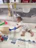 babycare兒童畫板液晶手寫板電子磁性家用嬰幼兒寶寶彩色小黑板一歲涂鴉 科若克臨摹畫板 曬單實拍圖