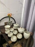 兮元記汝窯茶具套裝整套高檔家用茶壺茶杯泡茶客廳辦公室功夫茶具茶臺(tái)盤 米黃汝窯大西施壺11頭+茶盤-簡(jiǎn)裝 曬單實(shí)拍圖