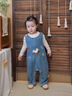 班喜迪嬰兒衣服秋裝嬰幼兒連體衣寶寶卡通牛仔背帶褲超萌外出服爬服春秋 藍色 90cm 曬單實拍圖