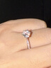 I Do鉑金pt950鉆戒1克拉微鑲六爪培育鉆石求婚結婚戒指送女友老婆禮物 微鑲六爪1克拉鉆 11號 曬單實拍圖